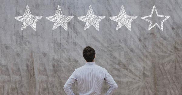 business man evaluating survey results